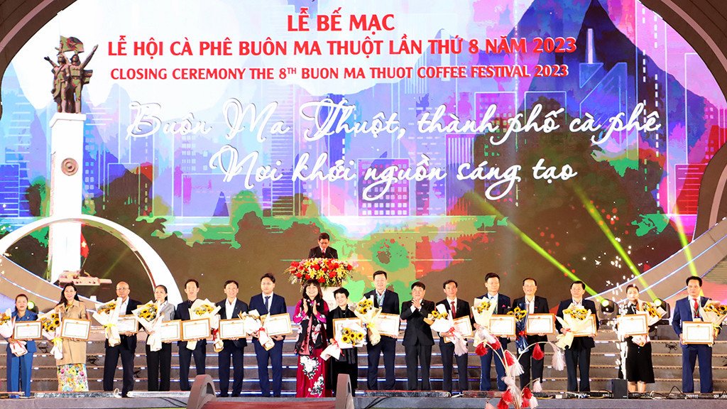 Bế mạc Lễ hội Cà phê Buôn Ma Thuột lần thứ 8 năm 2023: Buôn Ma Thuột, thành phố cà phê - Nơi khởi nguồn sáng tạo